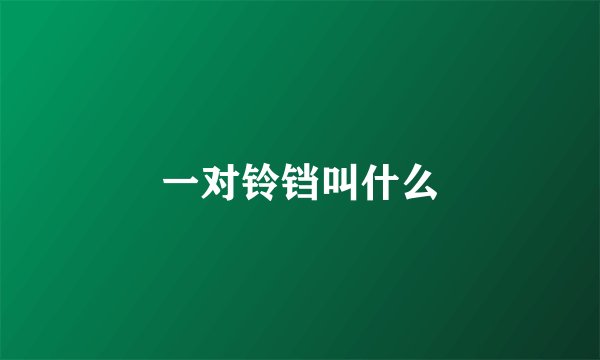 一对铃铛叫什么