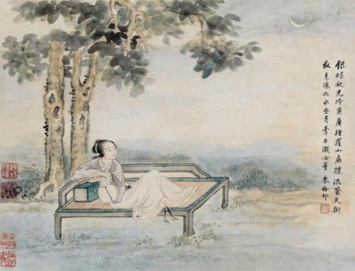 “天阶夜色凉如水，卧看牵牛织女星”是什么意思？