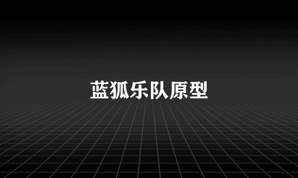 蓝狐乐队原型