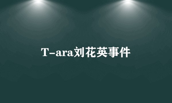 T-ara刘花英事件
