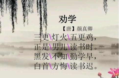 黑发不知勤学早的全诗