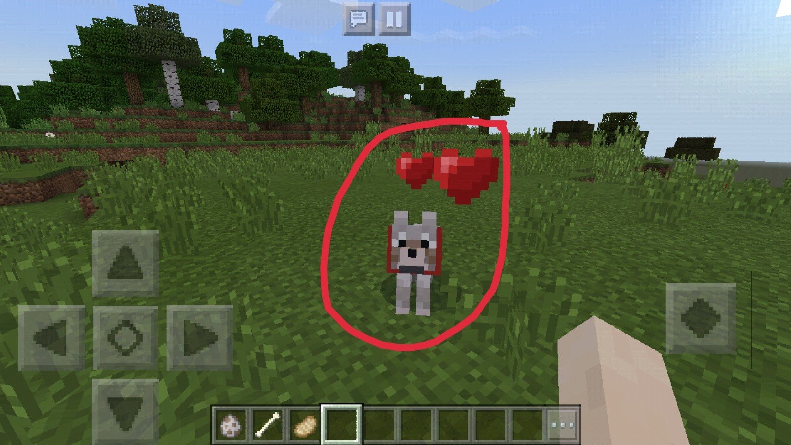 我的世界怎么让驯服的狗跟着