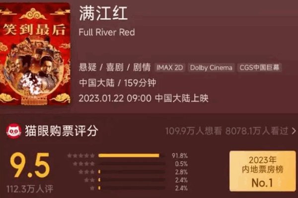 满江红票房逆跌什么意思