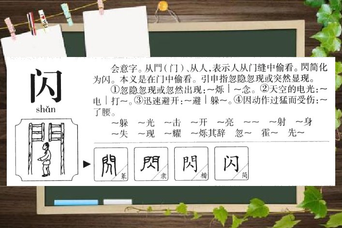 闪的偏旁是哪一个？