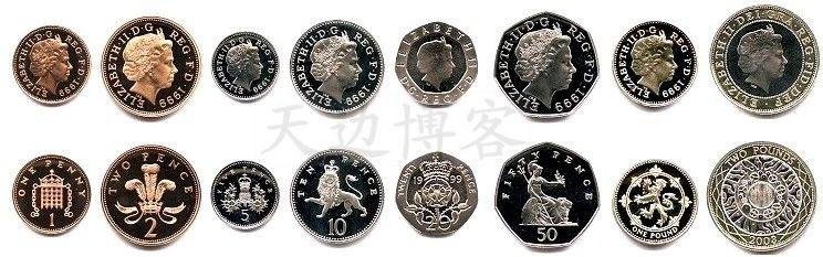 我有英国硬币标有50等于多少人民币