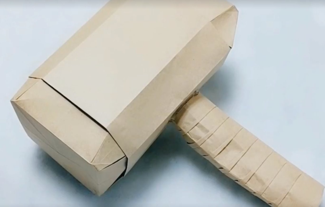 用纸做的昊天锤怎么做