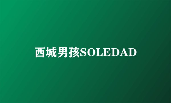 西城男孩SOLEDAD