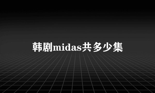 韩剧midas共多少集