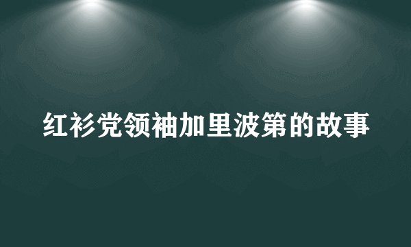 红衫党领袖加里波第的故事