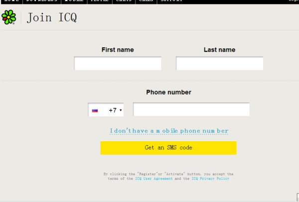 如何注册ICQ 能有图片的注册实例吗
