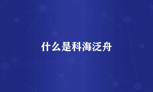 什么是科海泛舟