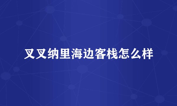 叉叉纳里海边客栈怎么样