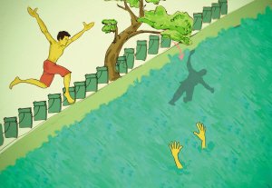 如何看待夫妻吵架丈夫欲将孩子扔下桥这一行为？