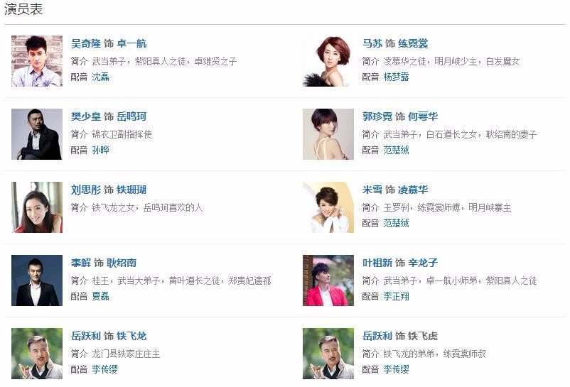 电影新白发魔女演员表