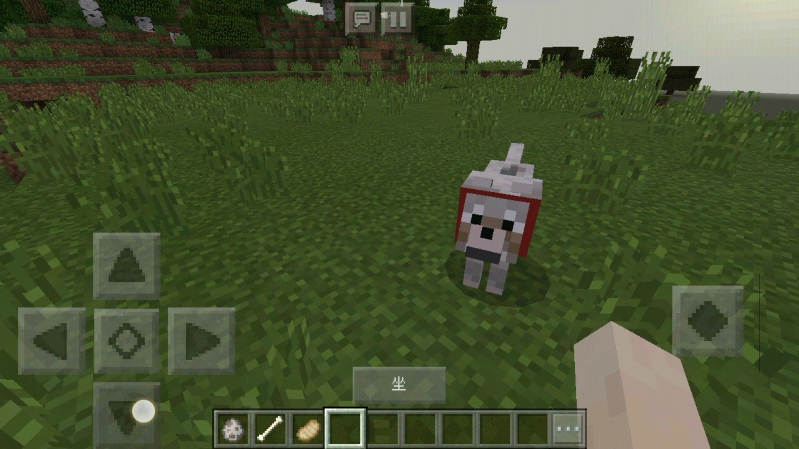 我的世界怎么让驯服的狗跟着