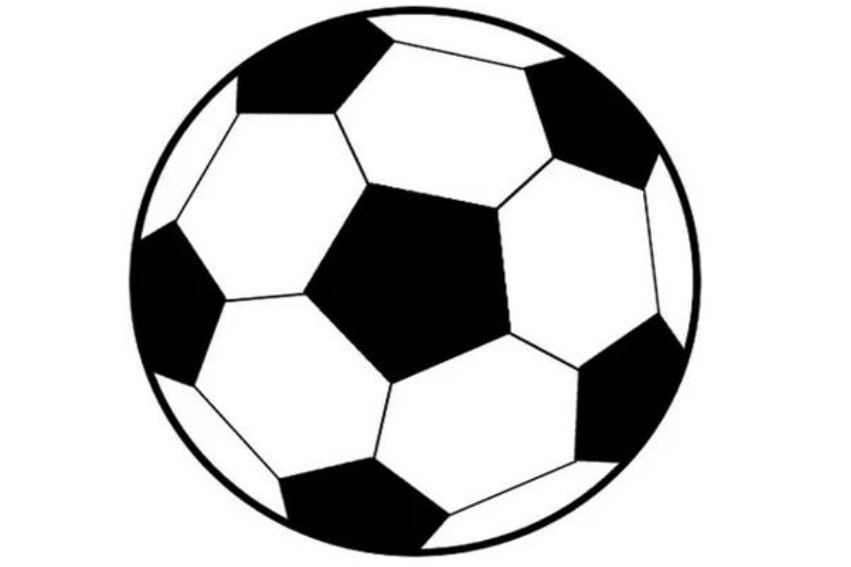 足球怎么画 黑白