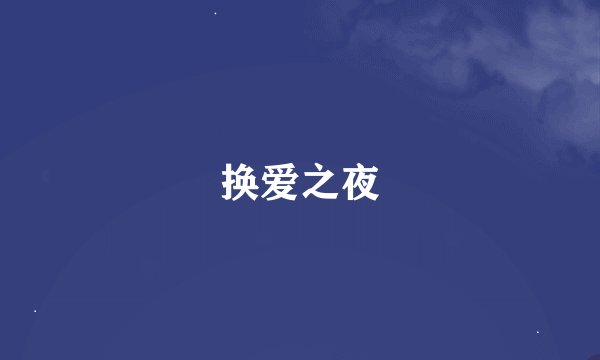 换爱之夜