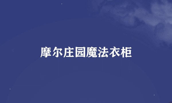 摩尔庄园魔法衣柜