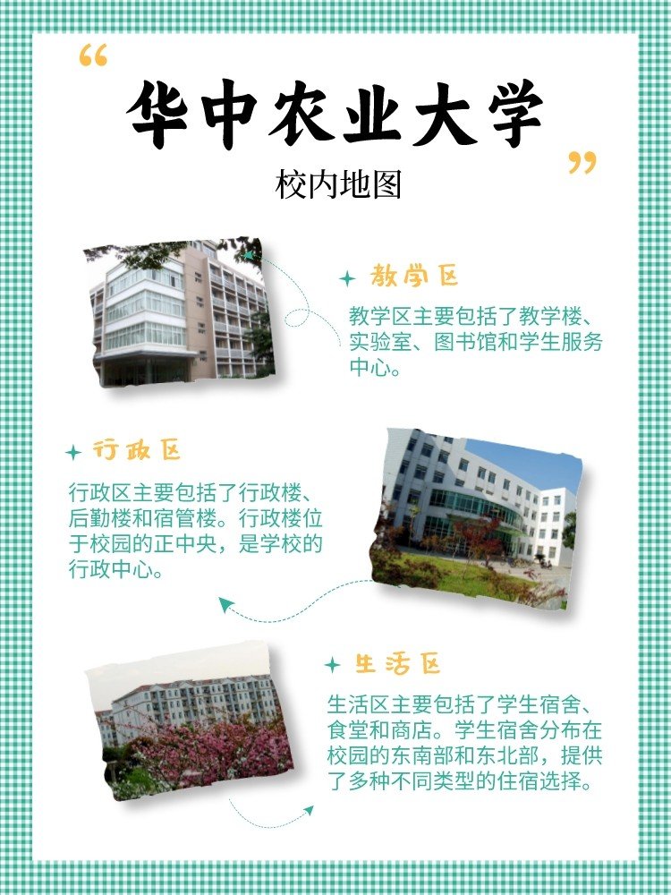 华中农业大学的校内地图