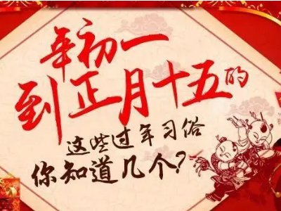 正月初一到十五顺口溜是什么