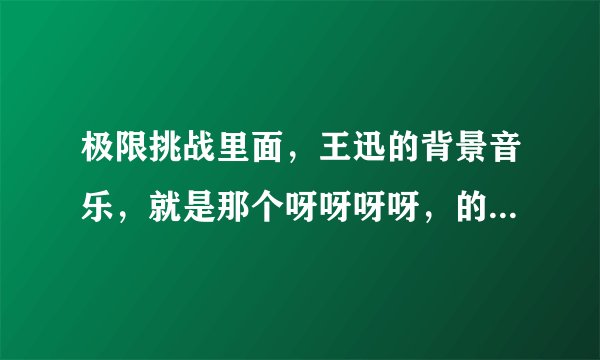极限挑战里面，王迅的背景音乐，就是那个呀呀呀呀，的那个音乐，铃声版的，叫什么名字？在哪里？可以找到