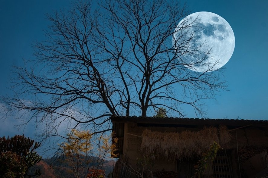 描写雨后月亮的唯美句子