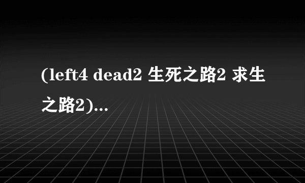 (left4 dead2 生死之路2 求生之路2)，随便了，单机秘籍。