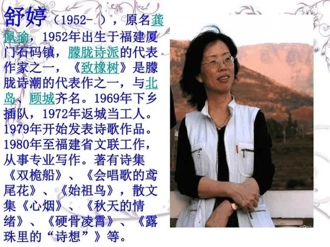 舒婷诗集代表作