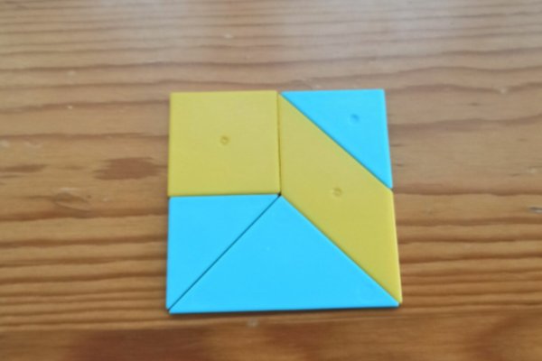 如何用七巧板的3---7号板拼出长方形和正方形