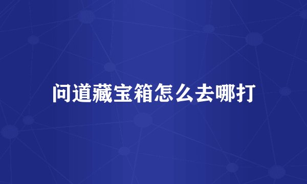 问道藏宝箱怎么去哪打
