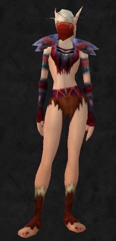 幻化 幻色裹衣 土著缠腰 水晶腕轮 高级亚麻手套 外域住民头巾，跪求搭配肩膀和鞋