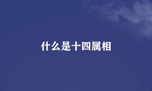 什么是十四属相