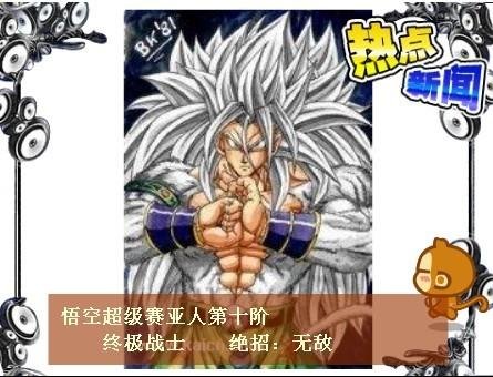 我要悟空超级赛亚人1-10的全部清晰照片