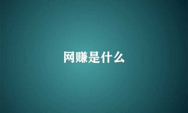 网赚是什么