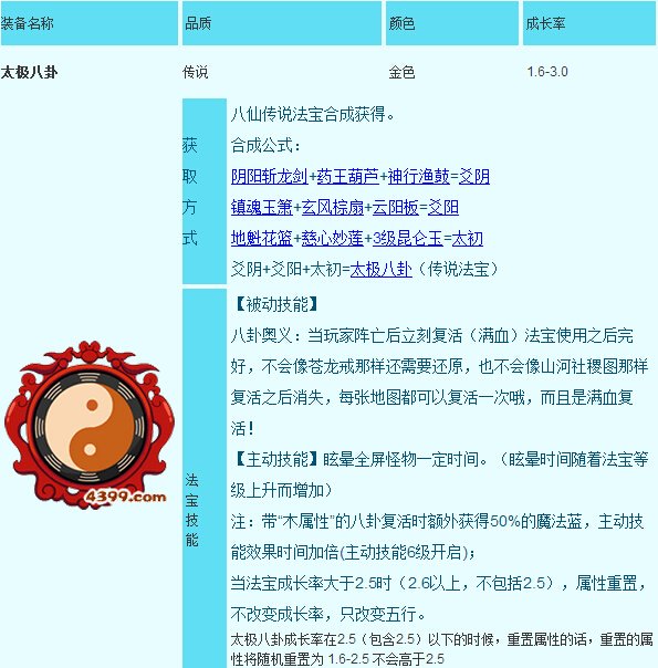 造梦西游3太极八卦怎么得 太极八卦有什么用