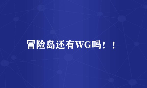 冒险岛还有WG吗！！
