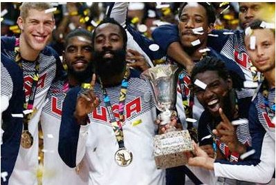 美国一共拿了多少次奥运会篮球冠军?