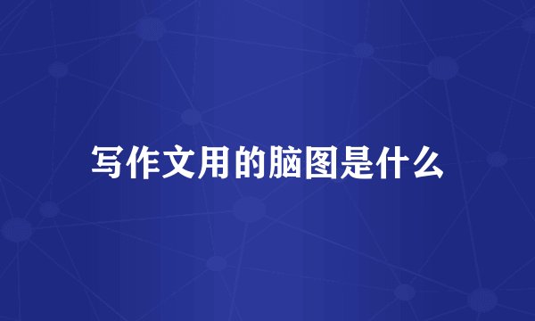 写作文用的脑图是什么
