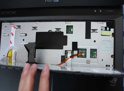 华硕x44h键盘怎么拆下来