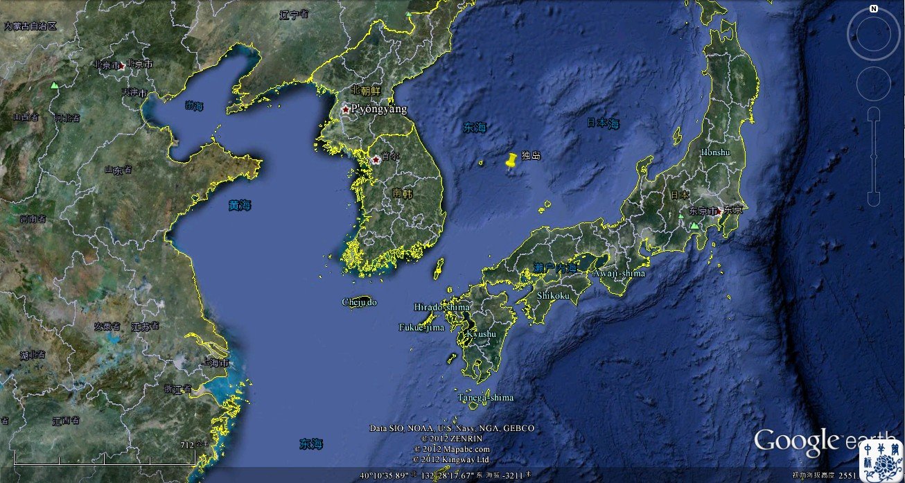想知道: 中国 世界地图独岛 在哪