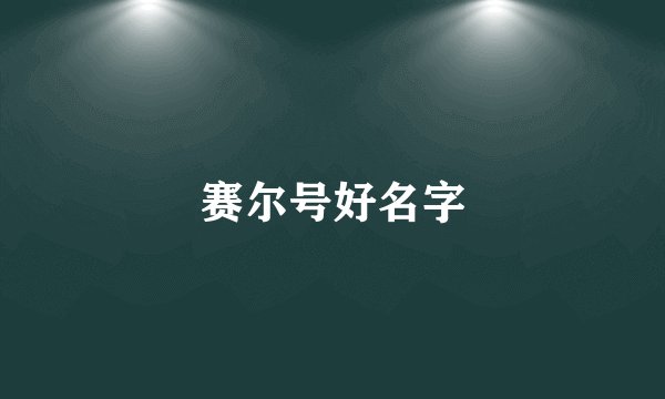 赛尔号好名字