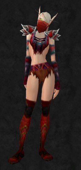 幻化 幻色裹衣 土著缠腰 水晶腕轮 高级亚麻手套 外域住民头巾，跪求搭配肩膀和鞋