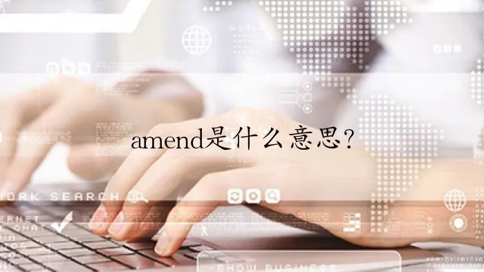 amend是什么意思？