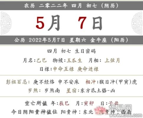 2022年阴历四月初七黄历日子好吗？为什么会有黄道吉日？