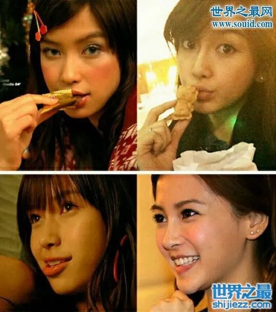 angelababy杨颖整容前后照片,简直就是换头