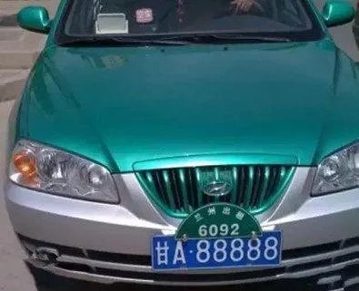 兰州网红出租车的车牌有什么来历？