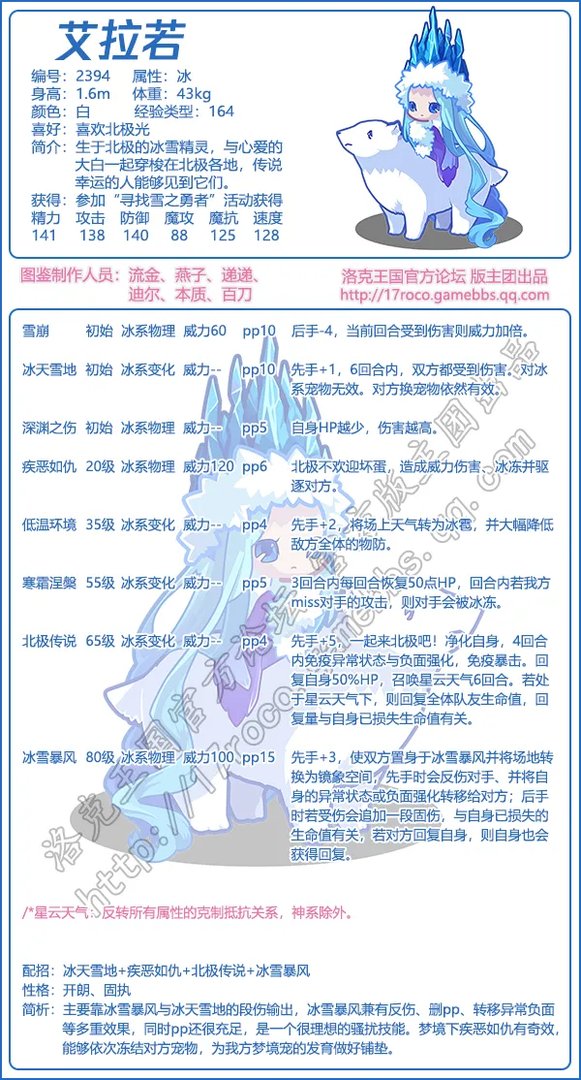 洛克王国艾拉若性格推荐