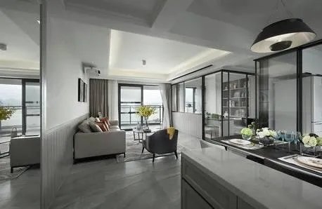 常见的灰色系客厅装修效果图，简约却不简单