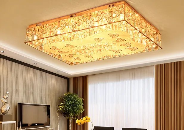 长方形水晶灯图片大全 奢华款水晶灯欣赏