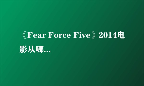 《Fear Force Five》2014电影从哪里可以看